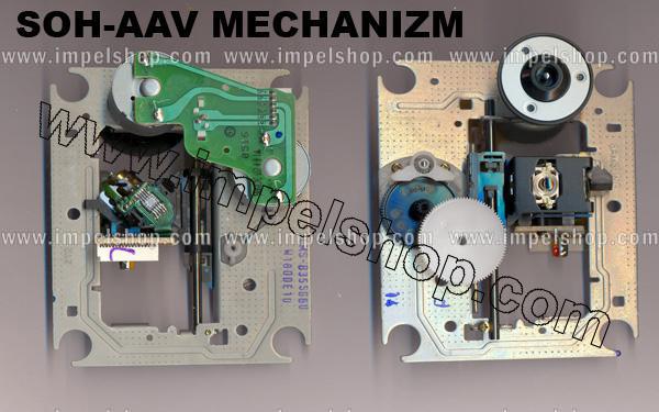 Laser / czytnik laserowy do odtwarzacza CD / DVD o symbolu : SOH-AAV MECHANIZM , gwarancja 6 miesiecy