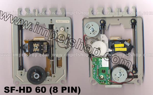 Laser / czytnik laserowy do odtwarzacza CD / DVD o symbolu : SF-HD60 (8PIN) MECHANIZM , gwarancja 6 miesiecy