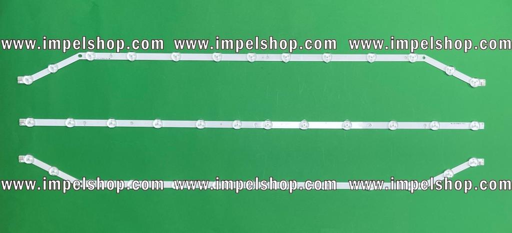 Zestaw listew LED do naprawy podświetlenia telewizora SAMSUNG 40" zestaw , D3GE-400SMA-R2 13LED ,  BN96-28766A  X 2 sztuki + D3GE-400SMB-R2 12LED X  ,  BN96-28767A  X 1 sztukA