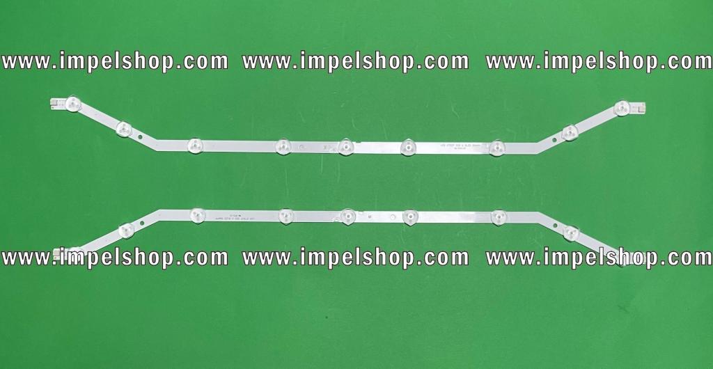 Zestaw listew LED do naprawy podświetlenia telewizora SAMSUNG 32" zestaw 2szt X D3GE-320SM0-R2 9LED   , BN96-28762A , BN96-27468A