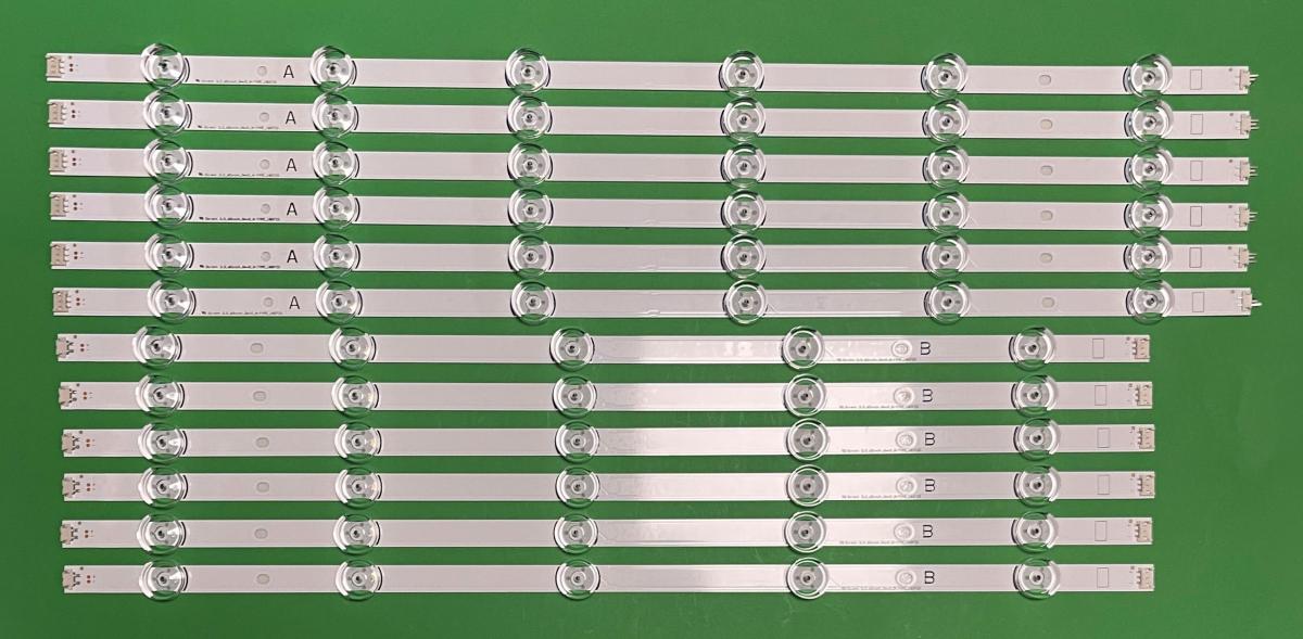 Zestaw listew LED do naprawy podświetlenia telewizora LG INNOTEK 60" zestaw 12 sztuk ( DRT3.0 60" TYP A X 6szt & TYP B X 6szt ) ( AGF78401801 , AGF78401901 )