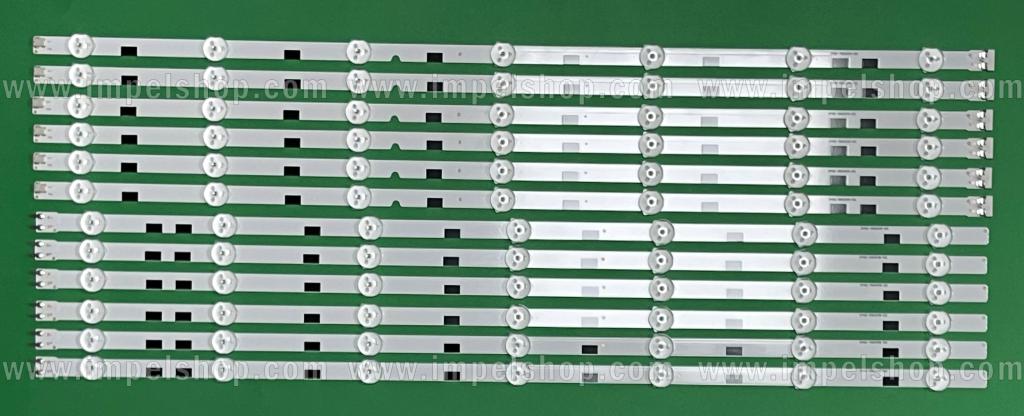 Zestaw listew LED do naprawy podświetlenia telewizora  SAMSUNG 58" zestaw  6szt X LM41-00091F   7LED , 6szt X LM41-00091G   7LED / DMGE-580SMA-R3   7LED   X  6szt  &  DMGE-580SMB-R3   7LED X 6szt , 2014SVS58 , BN96-32771A & BN96-32772A