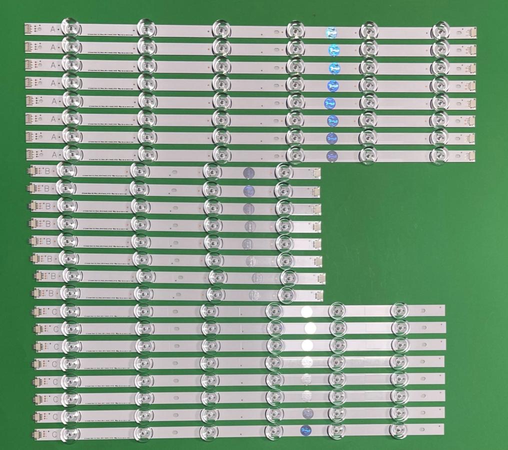 Zestaw listew LED do naprawy podświetlenia telewizora LG INNOTEK 70" zestaw 24 sztuki ( DRT3.0 70" TYP A X 8szt & TYP B X 8szt & TYP C X 8szt ) ( AGF79039701 , AGF78402001 )