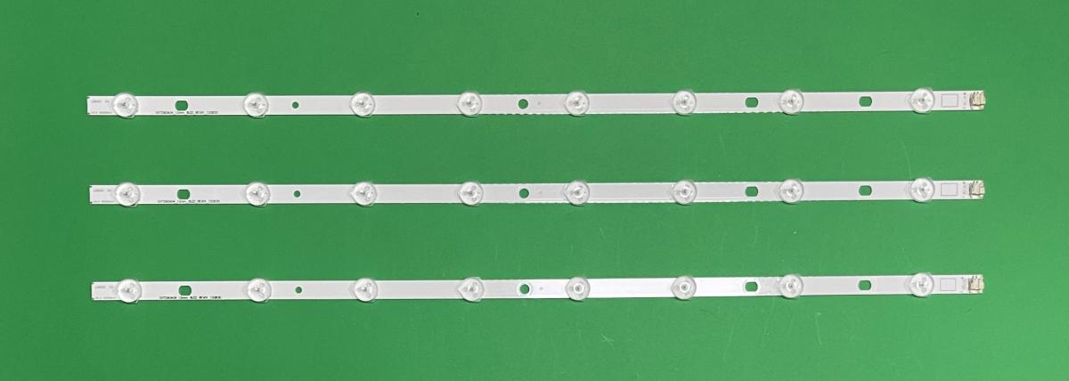 Zestaw listew LED do naprawy podświetlenia telewizora TOSHIBA 29" SVT290A04_12MM_8LED_REV01_120830   8 LED  zestaw 3szt , 565MM X 12MM