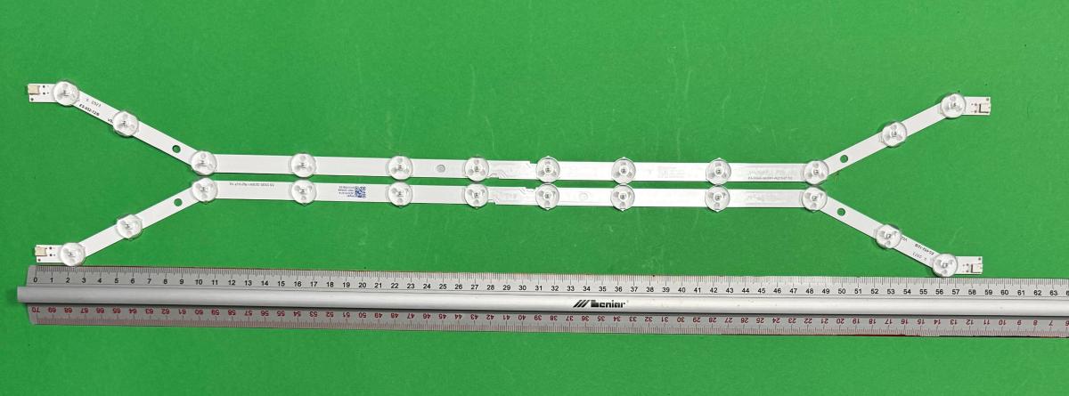 Zestaw listew LED do naprawy podświetlenia telewizora SAMSUNG 32" zestaw 2szt X D3GE-320SM1-R2 12LED   , BN96-28763A , 585MM , 3V