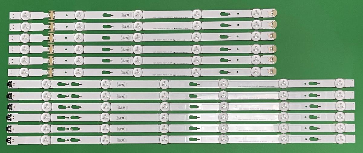 Zestaw listew LED do naprawy podświetlenia telewizora SAMSUNG 55" zestaw V5DF-550DCA-R2   5LED   X  6szt  &  V5DF-550DCB-R2   6LED  X 6szt   , BN96-34787A & BN96-34788A