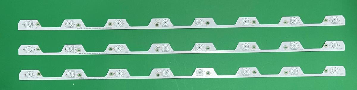 Zestaw listew LED do naprawy podświetlenia telewizora TCL 43" zestaw 3 sztuki X   OEM43LB02_LED3030F2.1_V1.1_20151026 , DŁUGOŚĆ : 702MM