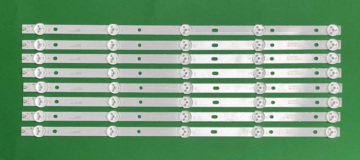 Zestaw listew LED do naprawy podświetlenia telewizora PHILIPS  42" / 43" zestaw   8 szt X K420WD7 A3   4708-K420WD-A3213K01 K430WD9 K430WDR A1 4708-K43WDR-A1213K04  , 5LED , DŁUGOŚĆ : 416MM ,