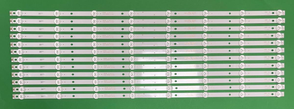 Zestaw listew LED do naprawy podświetlenia telewizora PANASONIC 65" zestaw   12 szt   K650WDA2 4708-K65WD8-A1213K01  , 8LED/3V , DŁUGOŚĆ : 699MM