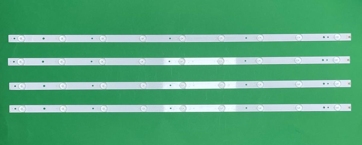 Zestaw listew LED do naprawy podświetlenia telewizora PHILIPS / SONY 40" zestaw 4szt X LB-F3528-GJ40409-H G LB-PF3528-GJD2P5C404X9-B , GJ-DLEDII P5-400-D409-V7 , LB40013 V0 04 , LBM400P0901 , 9LED