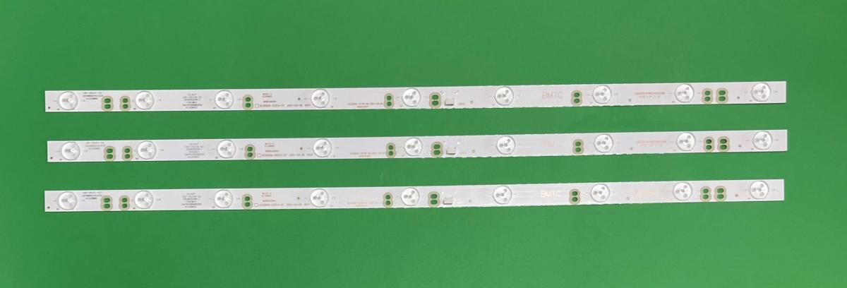 Zestaw listew LED do naprawy podświetlenia telewizora PHILIPS 32" zestaw   3szt X GC32D09-ZC14F-05 / GC32D09-ZC21A-07 / ZDCX32D07-ZC14FG-05  , 9LED , 3V , 344761000082000  , DŁUGOŚĆ : 625MM