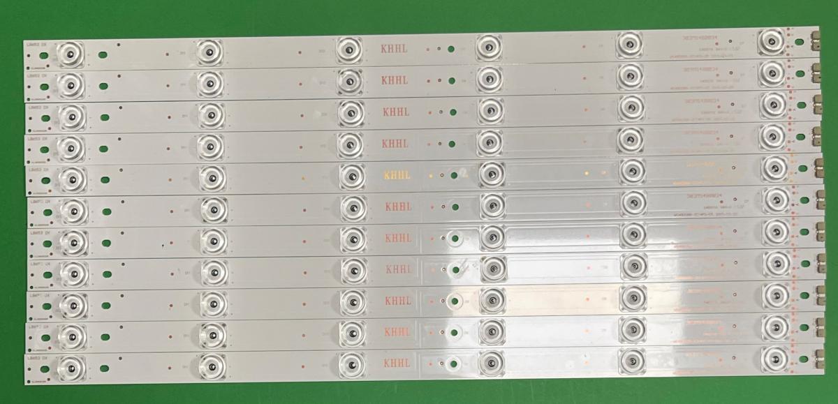 Zestaw listew LED do naprawy podświetlenia telewizora KONKA / TCL / THOMSON  48" zestaw  11 sztuk ,    10szt X MS48D06A-ZC14FG-05 , 6LED  , DŁUGOŚĆ : 496MM  &  1szt X MS48D06B-ZC14FG-05 ,  6LED  , DŁUGOŚĆ : 496MM