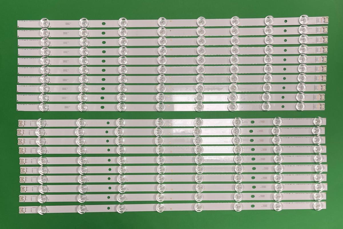 Zestaw listew LED do naprawy podświetlenia telewizora LG INNOTEK POLA2.0  60" zestaw 20 sztuk ( TYP R X 10szt , TYP L X 10szt ) , ( AGF78183201 ) ,