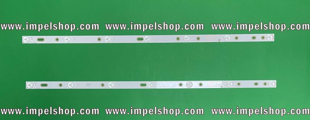 Zestaw listew LED do naprawy podświetlenia telewizora CHANGHONG / MANTA 32" zestaw  2szt X MS-L1225 V2 2017-01-03 , 7LED , zasilanie  : 3V , DŁUGOŚĆ : 598MM