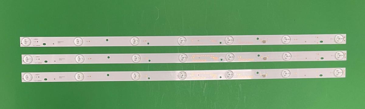 Zestaw listew LED do naprawy podświetlenia telewizora TCL 32" zestaw 3szt X  OY32D07-ZC14F-06 / 303WY315038 / 532WY315M06