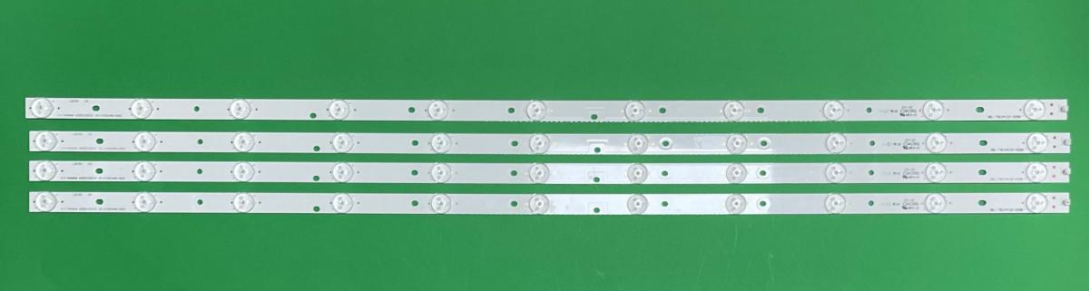 Zestaw listew LED do naprawy podświetlenia telewizora HAIER / SANYO 40" zestaw 4szt X 3BL-T8104102-003B/004B  HK40D11-ZC14A-01 , HKC 40K7A HK395WLEDM-CHA1H ,11LED , 3V , DŁUGOŚĆ : 808MM