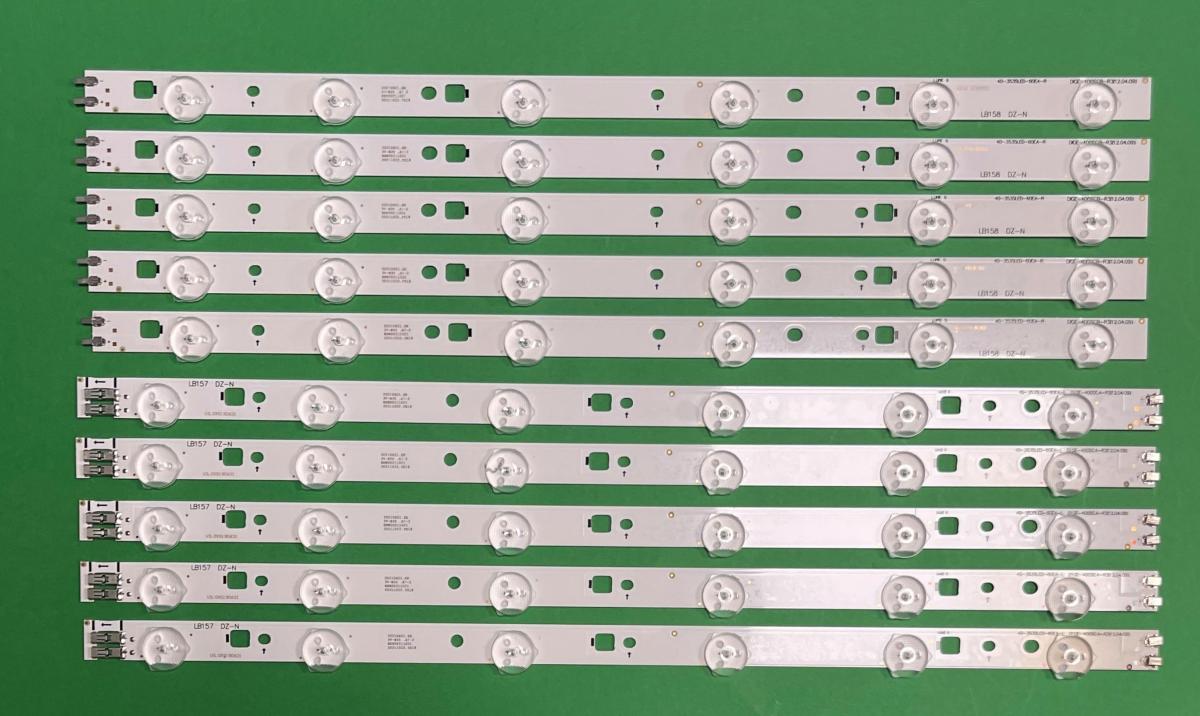 Zestaw listew LED do naprawy podświetlenia telewizora SAMSUNG 40" zestaw D1GE-400SCA-R3 ,  40-3535LED-60EA-L , 2012SVS40 3228 LEFT06  6LED , BN41-01824A   X  5szt  &  D1GE-400CB-R3 ,  40-3535LED-60EA-R  6LED , 2012SVS40 3228 RIGHT06 BN41-01825A X 5szt  , BN96-24090A