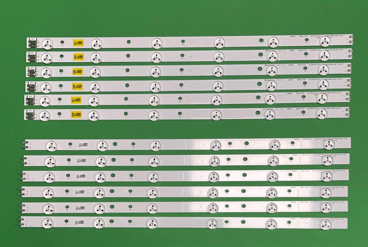 Zestaw listew LED do naprawy podświetlenia telewizora SAMSUNG 46" zestaw 12szt ,  D1GE-460SCA-R2 , BN96-21479A X 6szt & D1GE-460SCB-R2 , BN96-21480A X 6szt , BN96-24110A BN96-24111A