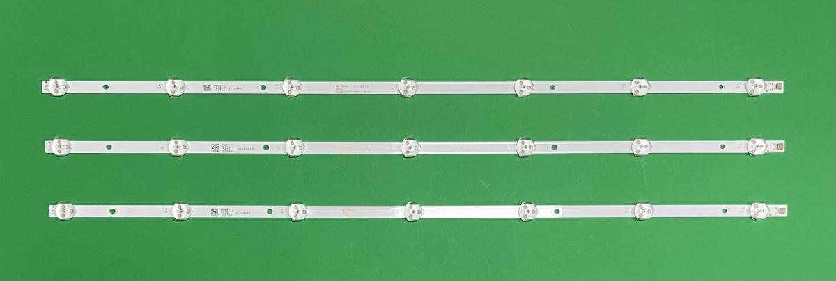 Zestaw listew LED do naprawy podświetlenia telewizora ELEMENT 32" zestaw 3szt X JL.D32071235-111DS-M , 7LED , 592MM , 3V ,