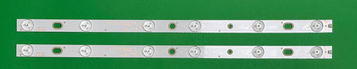 Zestaw listew LED do naprawy podświetlenia telewizora TCL 23" zestaw 2szt X OD236D06-ZC21AG-08 2017-02-08 6S1P / 303TT036039 , 6LED ,