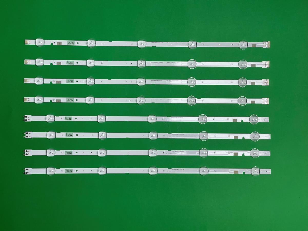 Zestaw listew LED do naprawy podświetlenia telewizora SAMSUNG 49" zestaw 8szt , 4szt X V8DN-490SMA-R1 , BN96-46572A & 4szt X V8DN-490SMB-R1 , BN96-46573A