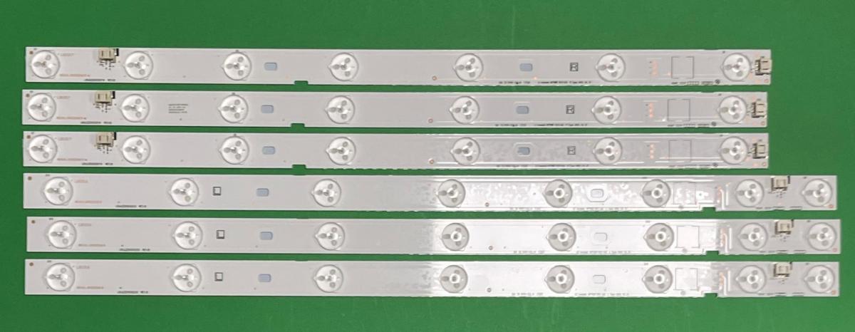 Zestaw listew LED do naprawy podświetlenia telewizora FUNAI 46" zestaw 6szt , 3szt X LG Innotek 46" NDF REV 0.0 L , 8LED & 3szt LG Innotek 46" NDF REV 0.0 R , 7LED
