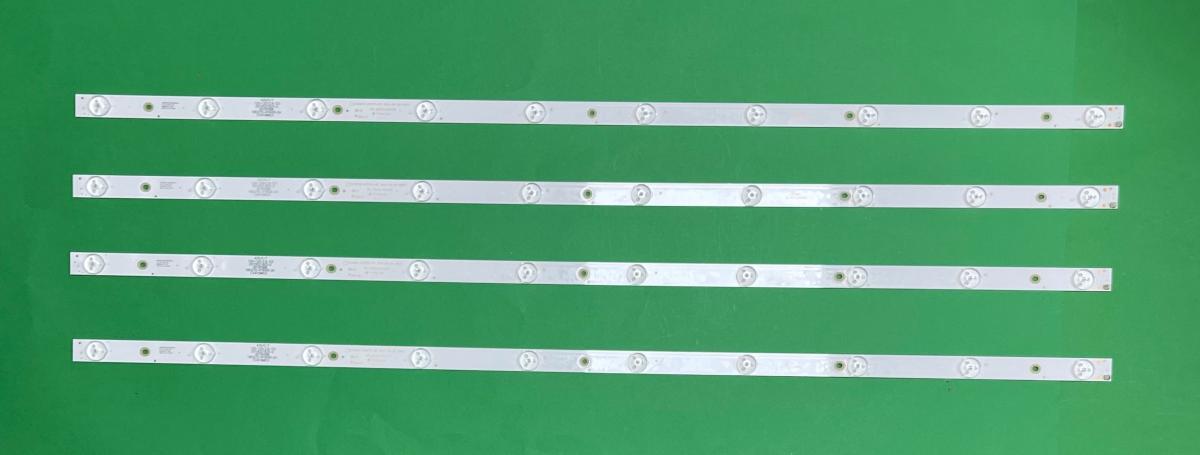 Zestaw listew LED do naprawy podświetlenia telewizora SKYMASTER 42" zestaw 4szt X CX42D10-ZC21FG-03 10S1P ZK-2 E320262 PN: 303CX420035 , 10LED , 3V , 816MM ,