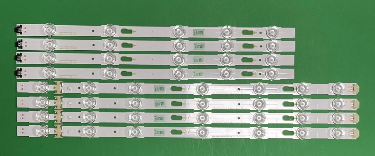 Zestaw listew LED do naprawy podświetlenia telewizora SAMSUNG 43" zestaw , 4szt X V6DU-430DCA-R2 ,7LED & 4szt X V6DU-430DCB-R2 , 5LED , BN96-39781A & BN96-39782A , LM41-00269A & LM41-00268A