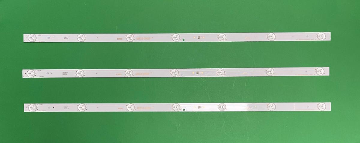 Zestaw listew LED do naprawy podświetlenia telewizora BLAUPUNKT / SHARP 32" zestaw 3szt X CRH-P32CA3535T030751U-REV1.0 , 7LED , 620MM , 3V