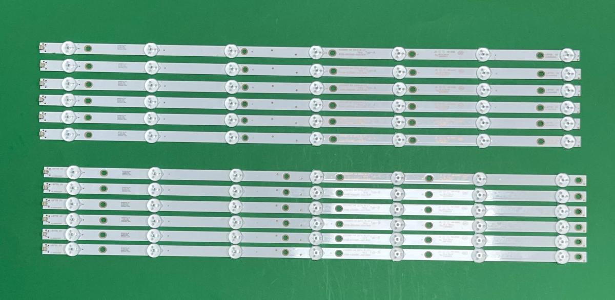 Zestaw listew LED do naprawy podświetlenia telewizora PHILIPS  55" zestaw 12 szt , 6szt X  4708-K550WD-A4213K21 & 6szt X 4708-K550WD-A4213K31