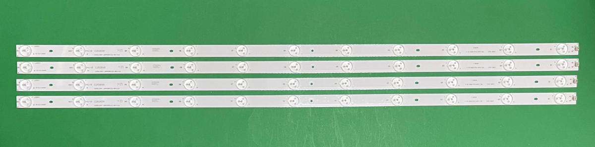 Zestaw listew LED do naprawy podświetlenia telewizora HISENSE / EVERLIGHT 40" zestaw 4szt X LBM400P1101-AR-1(0) , 11LED , 3V , 795MM