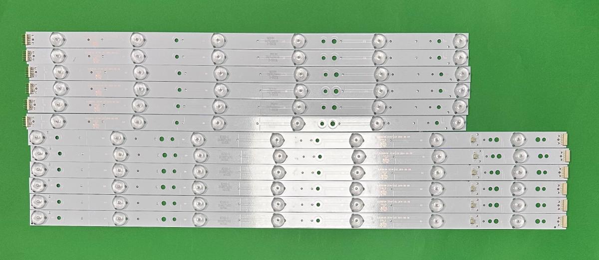 Zestaw listew LED do naprawy podświetlenia telewizora HISENSE 55" zestaw 12szt , 6szt X KJ55D13R-ZC14F-02 & 6szt X KJ55D13L-ZC14F-02