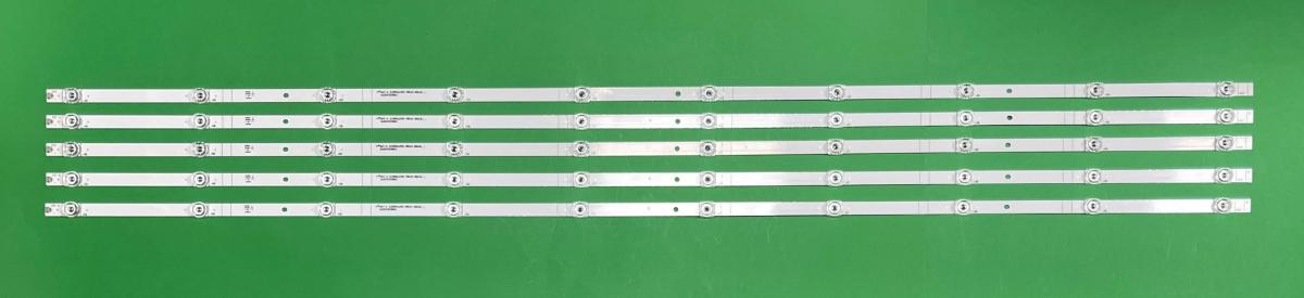 Zestaw listew LED do naprawy podświetlenia telewizora HISENSE 58" zestaw 5szt X JL.D580A1330-365AS-M_V02 , 10LED , 1100MM , 3V ,