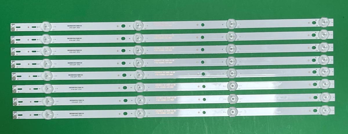 Zestaw listew LED do naprawy podświetlenia telewizora PHILIPS  50" zestaw   8szt X SVK500AL1_WICOP_4LED_REV03_20170430 4LED , 485MM , 6V