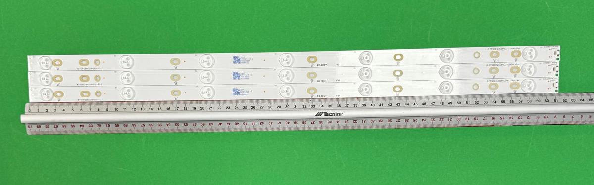Zestaw listew LED do naprawy podświetlenia telewizora PHILIPS 32" zestaw   3szt X LBM320P0701-FC-2 , LB-F3528-GJX320307-H , GJ-2K15 D2P5-315 D307-V3.1(17.8mm) , GJ-DLED11 P5-315 D307-V7 ,  7LED , 614MM , PHILIPS PART NUMBER : 996598003615