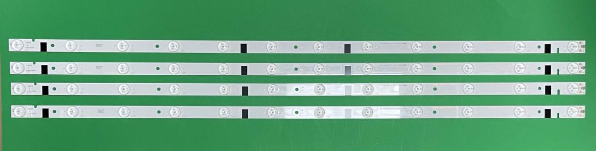Zestaw listew LED do naprawy podświetlenia telewizora DOFFLER 43" zestaw 4szt X HL-00430A28-1201S-01 A4 , 12LED , 3V , 835MM