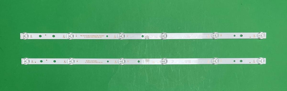 Zestaw listew LED do naprawy podświetlenia telewizora TCL 32" zestaw 2 sztuki X  1szt X JL.D32061330-078FS-M_V01 , 6LED, 550MM & 1szt X JL.D32061330-078ES-M_V01 6LED , 550MM , LB320T-JF4 32H