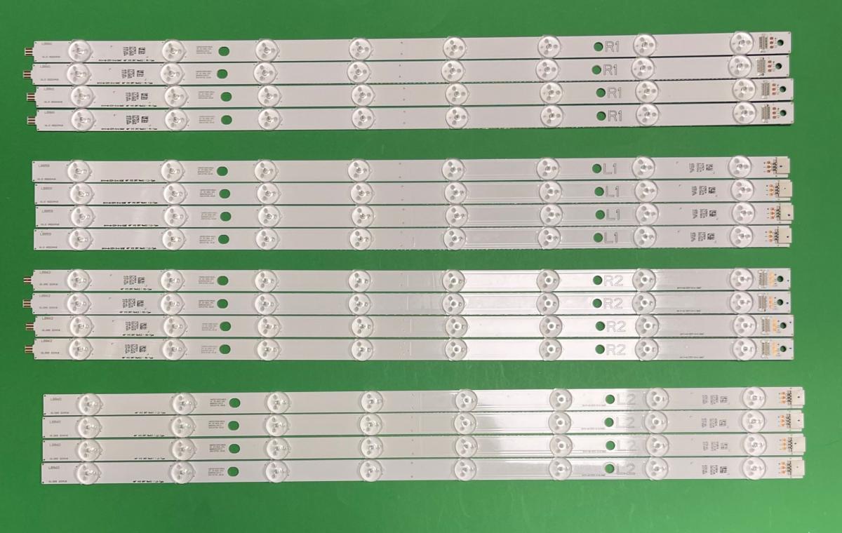 Zestaw listew LED do naprawy podświetlenia telewizora LG 49" V15 DRT Rev0.1 1 zestaw 16szt , 4szt X 6916L-2237A L1 & 4szt X 6916L-2238A L2 & 4szt X  6916L-2239A R1 & 4szt X  6916L-2240A R2