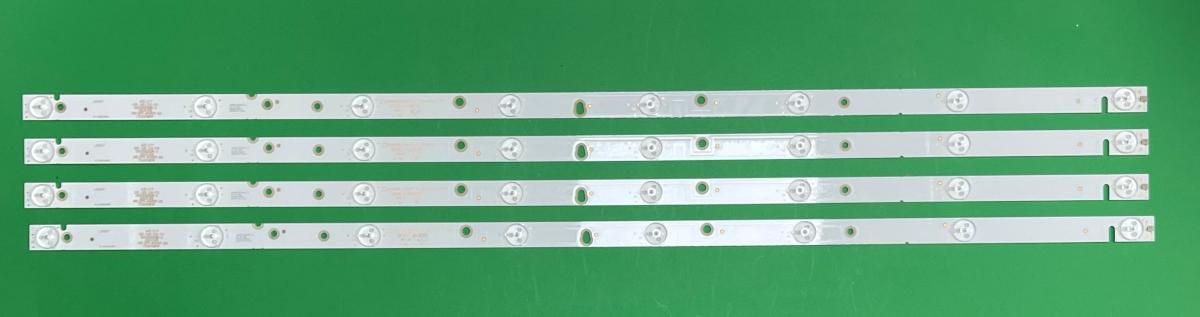 Zestaw listew LED do naprawy podświetlenia telewizora HORIZON 40" zestaw 4szt X CX40D08-ZC21FG-01 2016-03-01 8S1P 303CX400035 , 8LED , 3V , 785MM