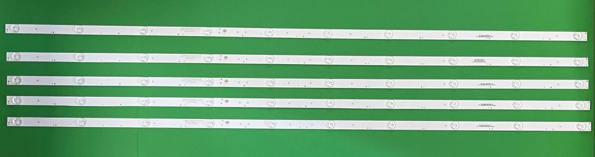 Zestaw listew LED do naprawy podświetlenia telewizora TCL 55" zestaw 5szt X JL.D550A1330-114ES-M , ZX55ZC332M10A0A4 , ZX55ZC332M10A0V2-K600 , DLED55CNC 5X10 0003 , 12-55K600-3030-5X10 , ZX55ZC332M10A0V2 , ZX55ZC332M10A0V2-K600 , 8149010755014 , ZX55-A-Z , E49353B , 10LED , 1080MM ,