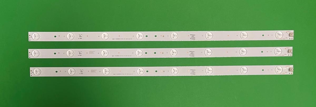 Zestaw listew LED do naprawy podświetlenia telewizora SANYO 29" zestaw 3szt X BMTC HK29D08-ZC14C-01 213-298 AYNI , 8LED , 565MM , 3V ,