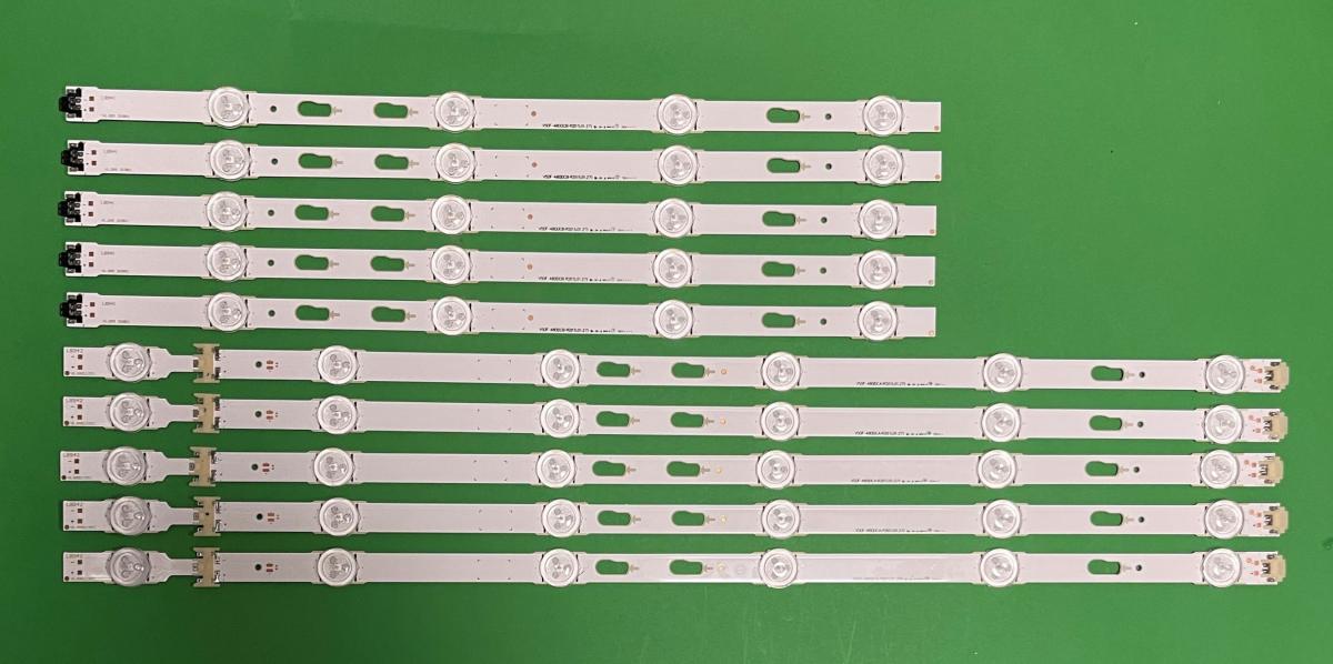 Zestaw listew LED do naprawy podświetlenia telewizora SAMSUNG 48" zestaw 10szt , 5szt X V5DF-480DCA-R2 & 5szt X V5DF-480DCB-R2 , BN96-34786A & BN96-34785A , S_5J63_48_FL_R4 LM41-00117L &  S_5J63_48_FL_R4 LM41-00106R