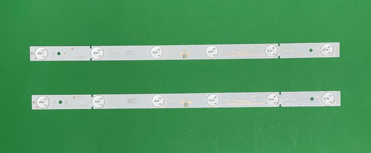 Zestaw listew LED do naprawy podświetlenia telewizora AWOX 22" zestaw 2szt X KJ215D06-ZC21FG-01 2015-09-16 / 303KJ215032 , 6LED , 3V , 380MM