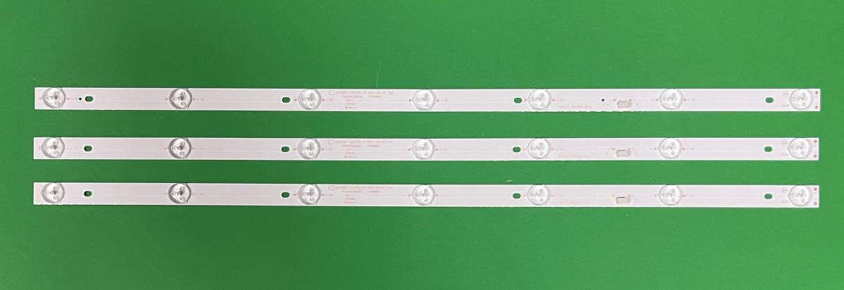 Zestaw listew LED do naprawy podświetlenia telewizora PHILIPS 32" zestaw   3szt X GC32D07-ZC21FG-15 RF-EG320B32-0701S-07A1 , 7LED , 3V , 598MM