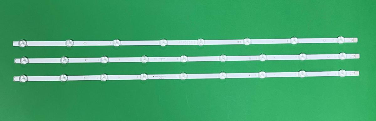 Zestaw listew LED do naprawy podświetlenia telewizora VESTEL 39"  zestaw 3 sztuki , 2szt X 17DLB39VER1-A & 1szt X 17DLB39VER1-B , 727MM , VESTEL PART NUMBER : 23588759 / 30100014 / 30100015
