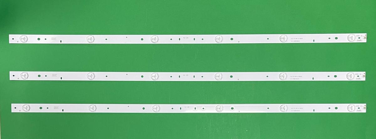 Zestaw listew LED do naprawy podświetlenia telewizora PIXEL /PHILIPS 42" zestaw 3szt X IC-C-TBAC420193 / CL0-T42-PHP LD REV0.3 , 6LED , 6V , 790MM ,