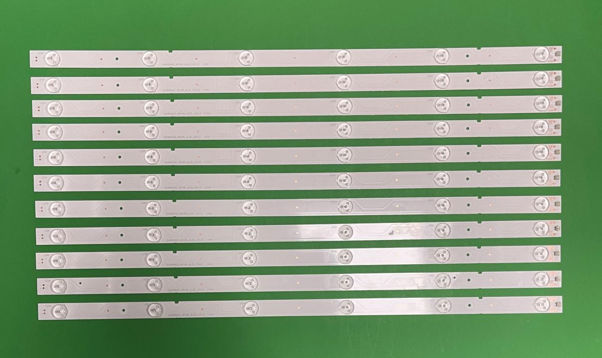 Zestaw listew LED do naprawy podświetlenia telewizora HISENSE 50" zestaw 11szt X SVH500A22_REV05_6LED_131113 , 6LED