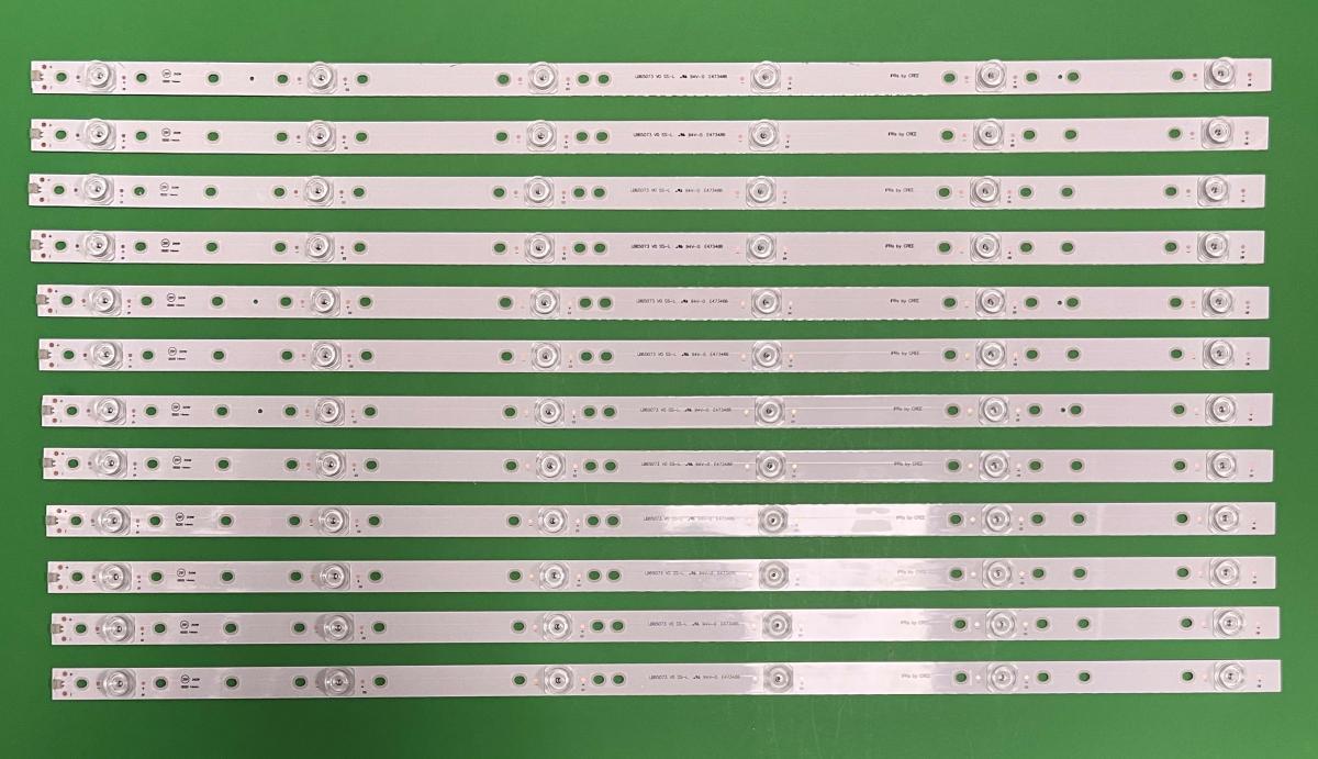 Zestaw listew LED do naprawy podświetlenia telewizora HISENSE 65" zestaw 12szt X JL.D65061330-003FS-M_V02 / JL.D65061330-365AS-M_V01 / JL.D65061330-365AS-M_V02 / LB65073 / HD650Y1U72-T0L6 ,