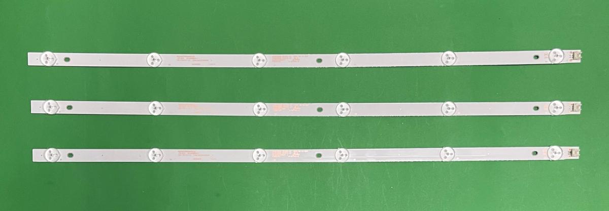 Zestaw listew LED do naprawy podświetlenia telewizora KONKA 32" zestaw 3szt X AHKK32D06-ZC21FG-27 / AHKK32D06-ZC21FG-07 / 303AK320047