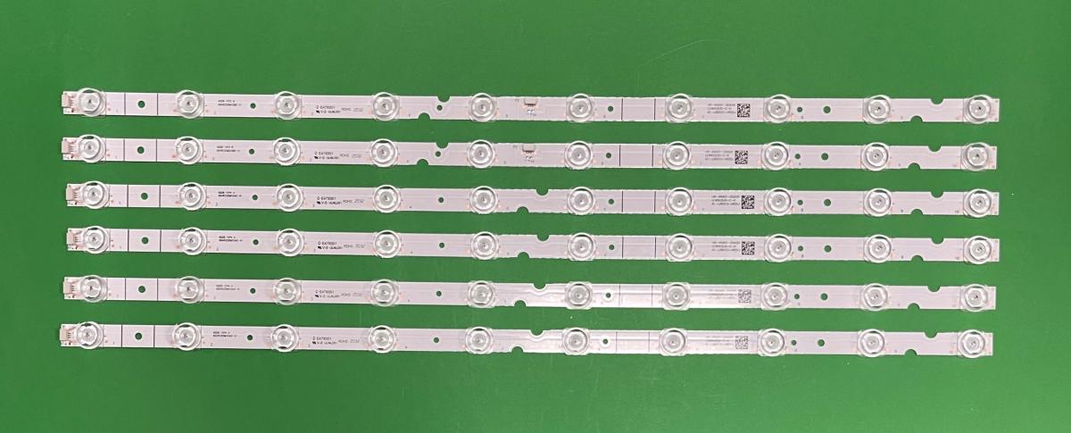 Zestaw listew LED do naprawy podświetlenia telewizora TCL 60" zestaw 6szt , 4szt X 60HR330M10A0 V1 ,  4C-LB5010-HR01J ,  10LED , 6V , 570MM & 2szt X 60HR330M10B0 V1 , 4C-LB5010-HR02J , 10LED , 6V , 570MM , 4C-LB6010-YH01J